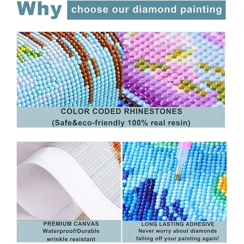 3 Snowmen DIY Diamond Set Paint By Numbers Handmade Interaction  Craft Enhance Hands-on Ability Cultivate Parent-child Relationship Exercise Patience Handmade Holiday Gift