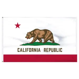 3×5 Ft Embroidery California State Flag 2-Sided Made in USA