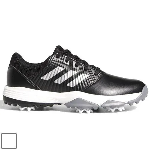 adidas CP Traxion Kids Unisex Golf Shoes 2 Core Black/Silver Metallic/Clou