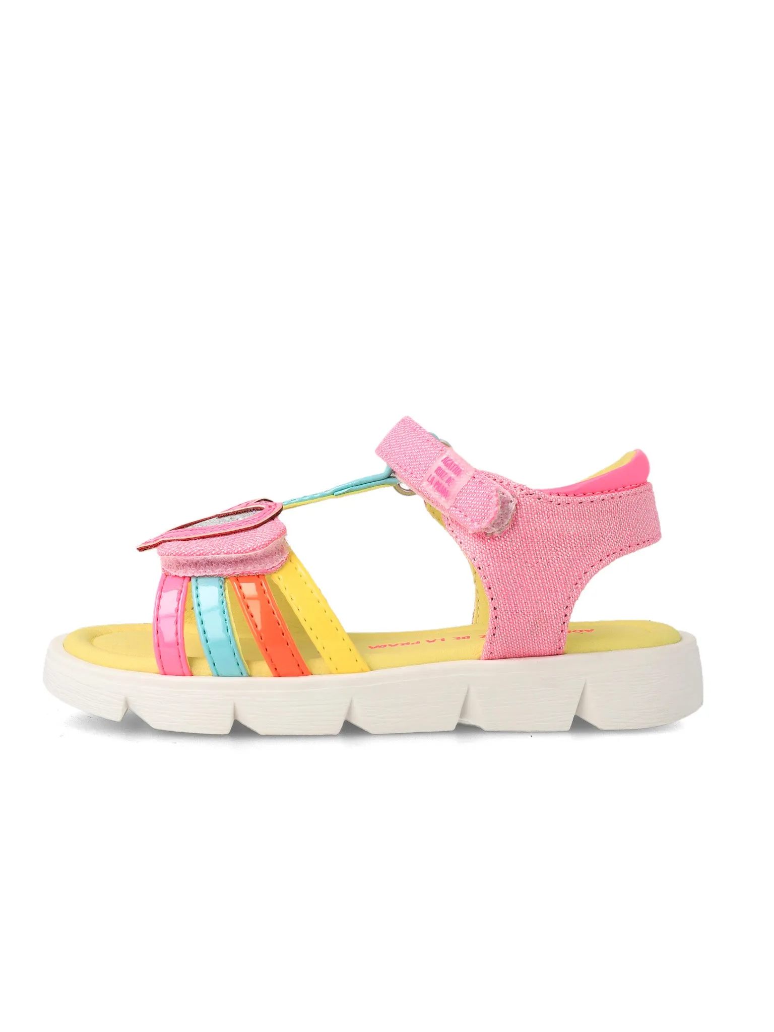 Agatha Ruiz de la Prada Pink Rainbow Heart Sandals