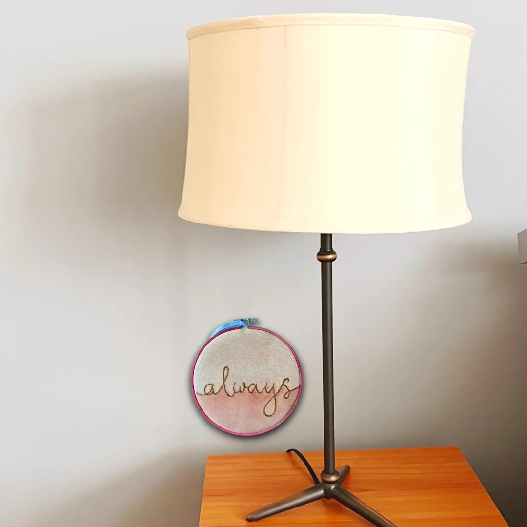 always - single word hoop art