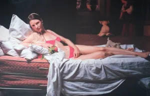 Anna Krieps, "Venus of Urbino in Bikini"