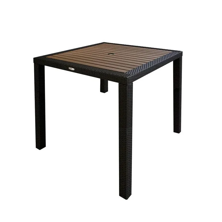 Aria Counter Table with Gray Alumiwood Top