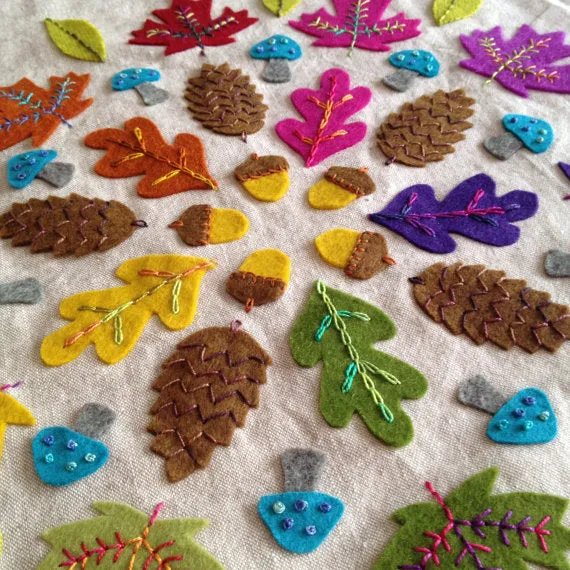 Autumn Banner Embroidery PDF pattern
