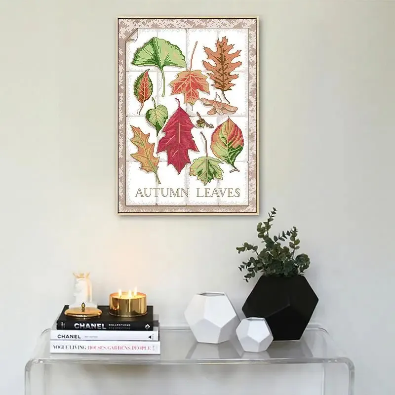 Autumn Leaves - DIY Handmade Cross Stitch Embroidery Kits