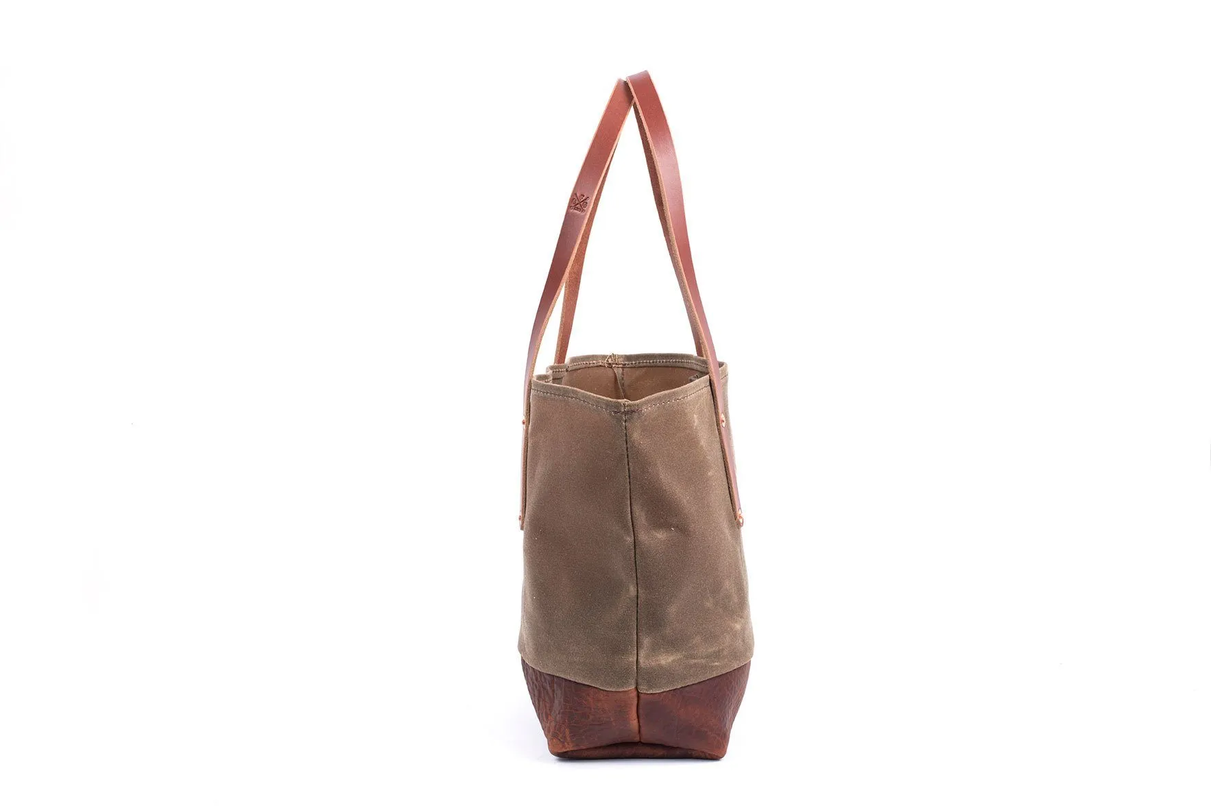 AVERY WAXED CANVAS TOTE BAG - MEDIUM