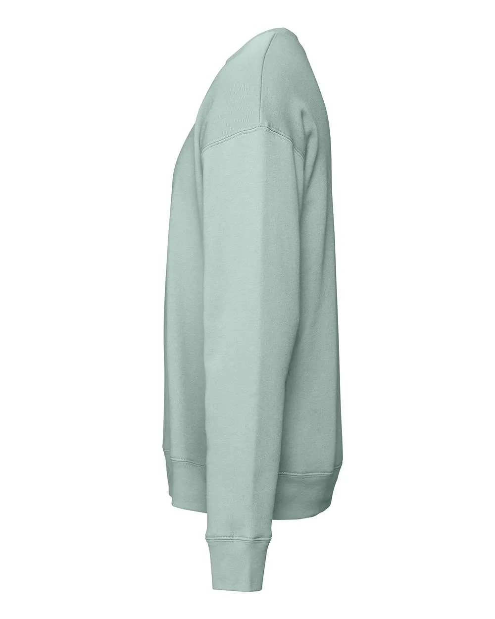 BELLA   CANVAS Drop Shoulder Unisex Sponge Fleece Crewneck Dusty Blue