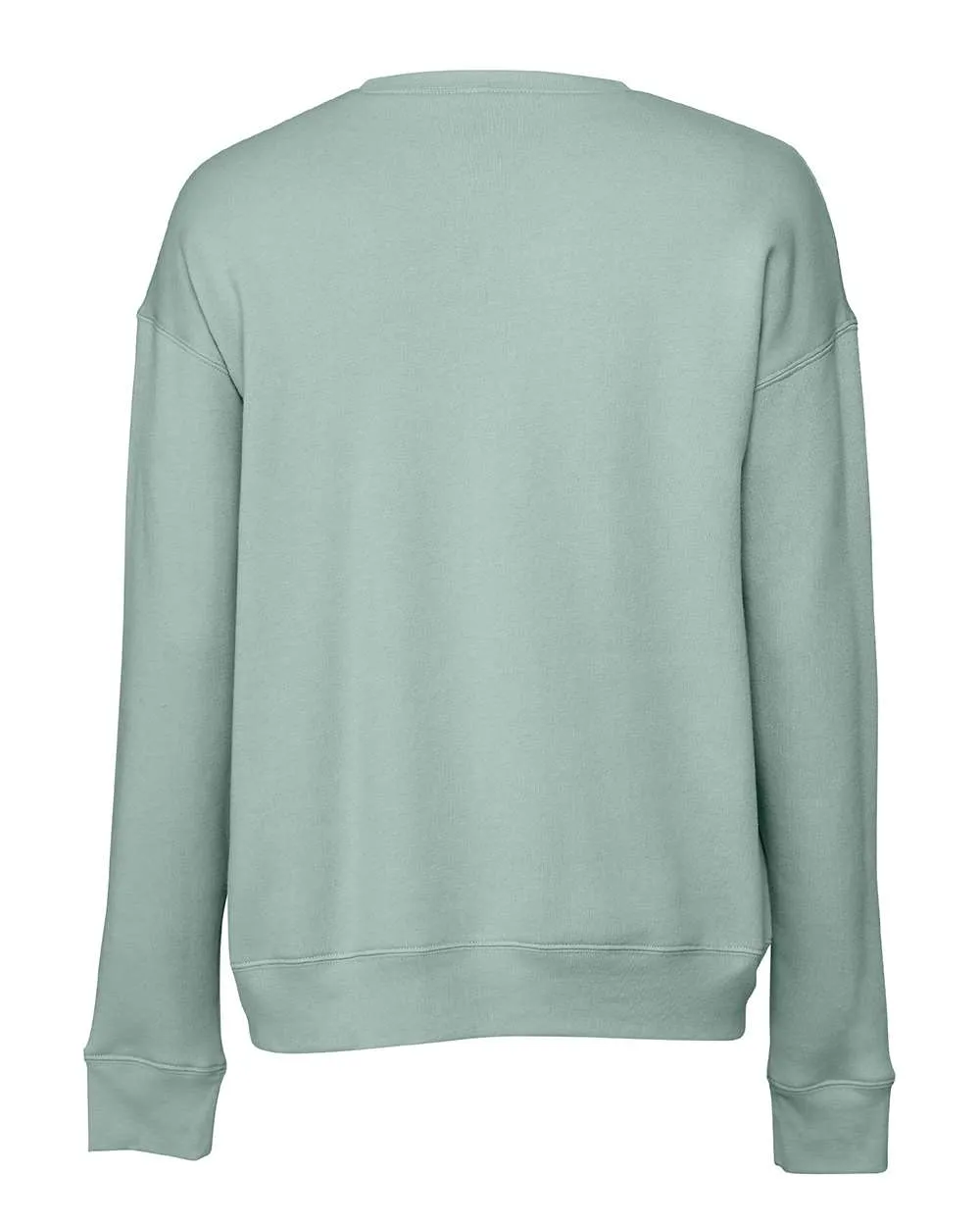 BELLA   CANVAS Drop Shoulder Unisex Sponge Fleece Crewneck Dusty Blue