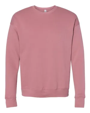BELLA   CANVAS Drop Shoulder Unisex Sponge Fleece Crewneck Mauve