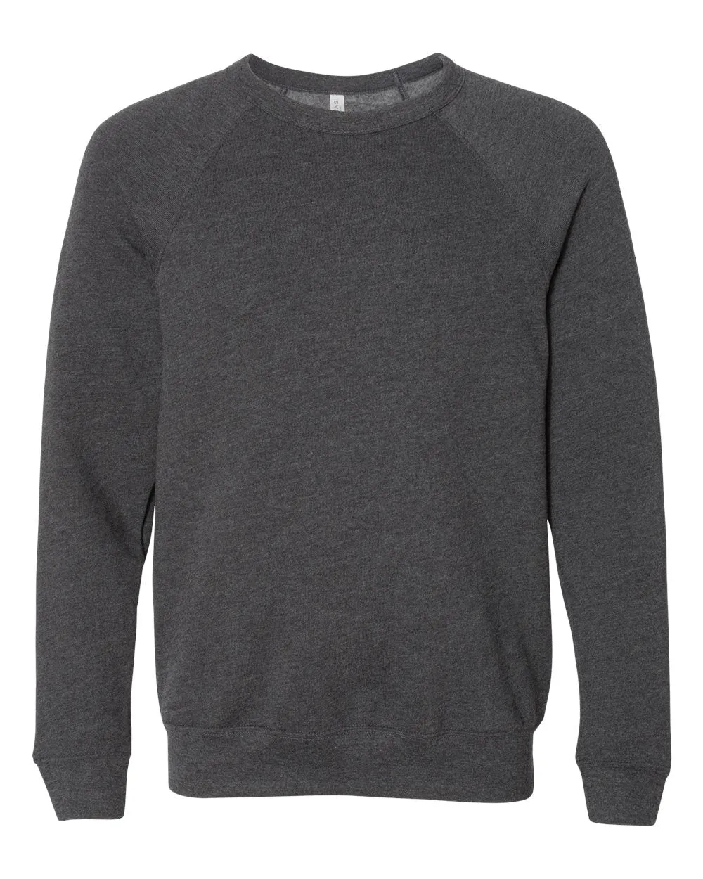 BELLA   CANVAS Unisex Sponge Fleece Crewneck Dark Grey Heather