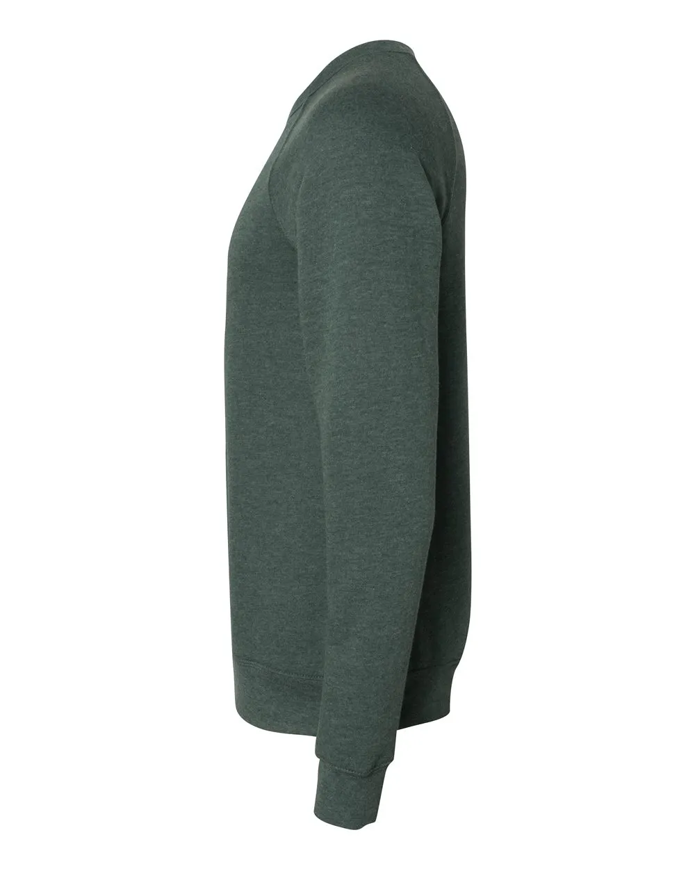 BELLA   CANVAS Unisex Sponge Fleece Crewneck Heather Forest