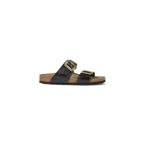 Black Double Strap Sandals