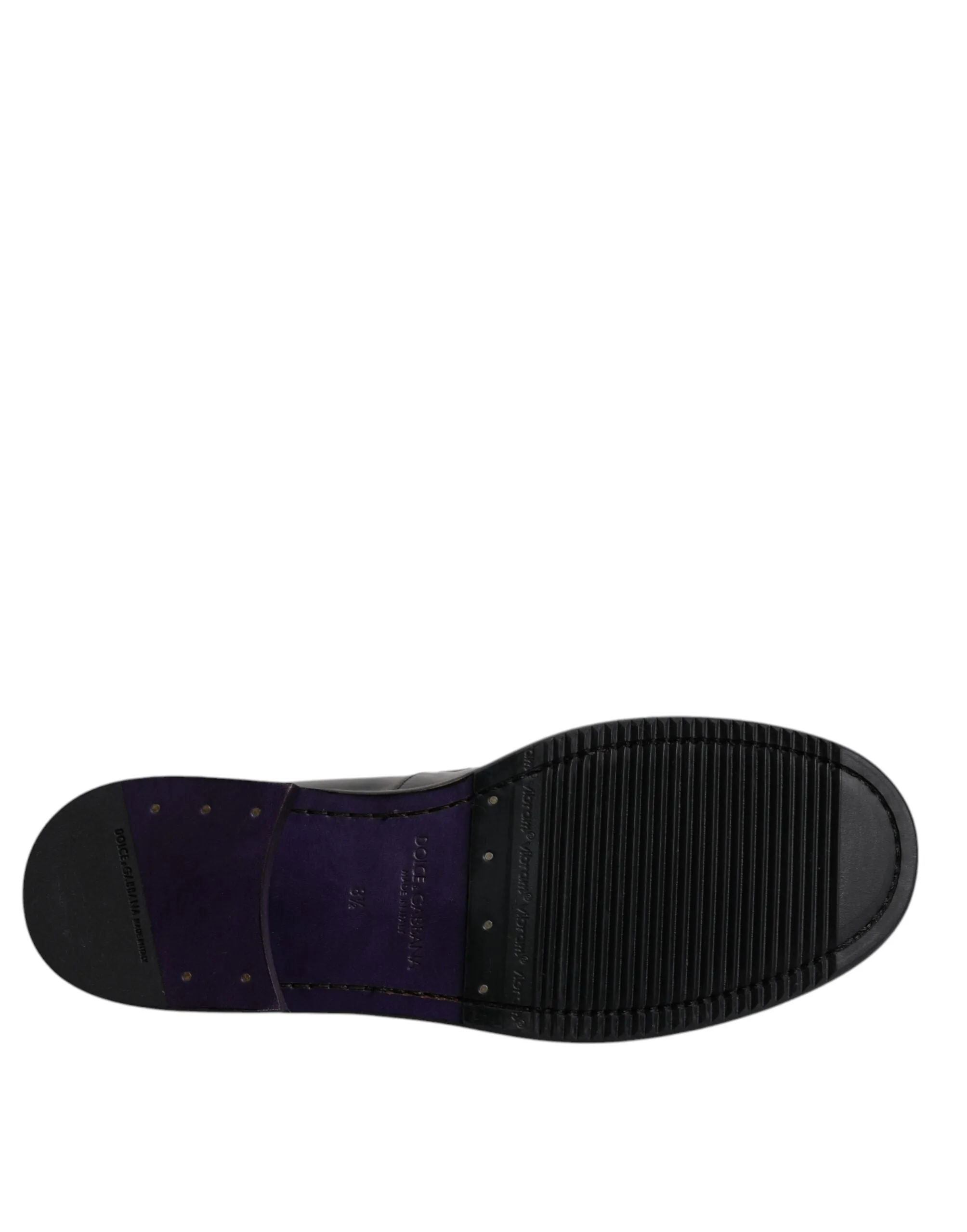 Black Leather Slip On Formal Mocassin Shoes