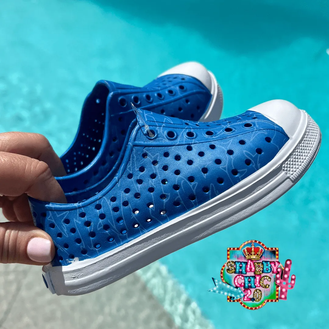 Blue Shark Slip on Shoes
