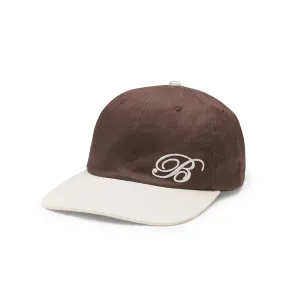 bound Signature 6 Panel Cap - Brown/Cream