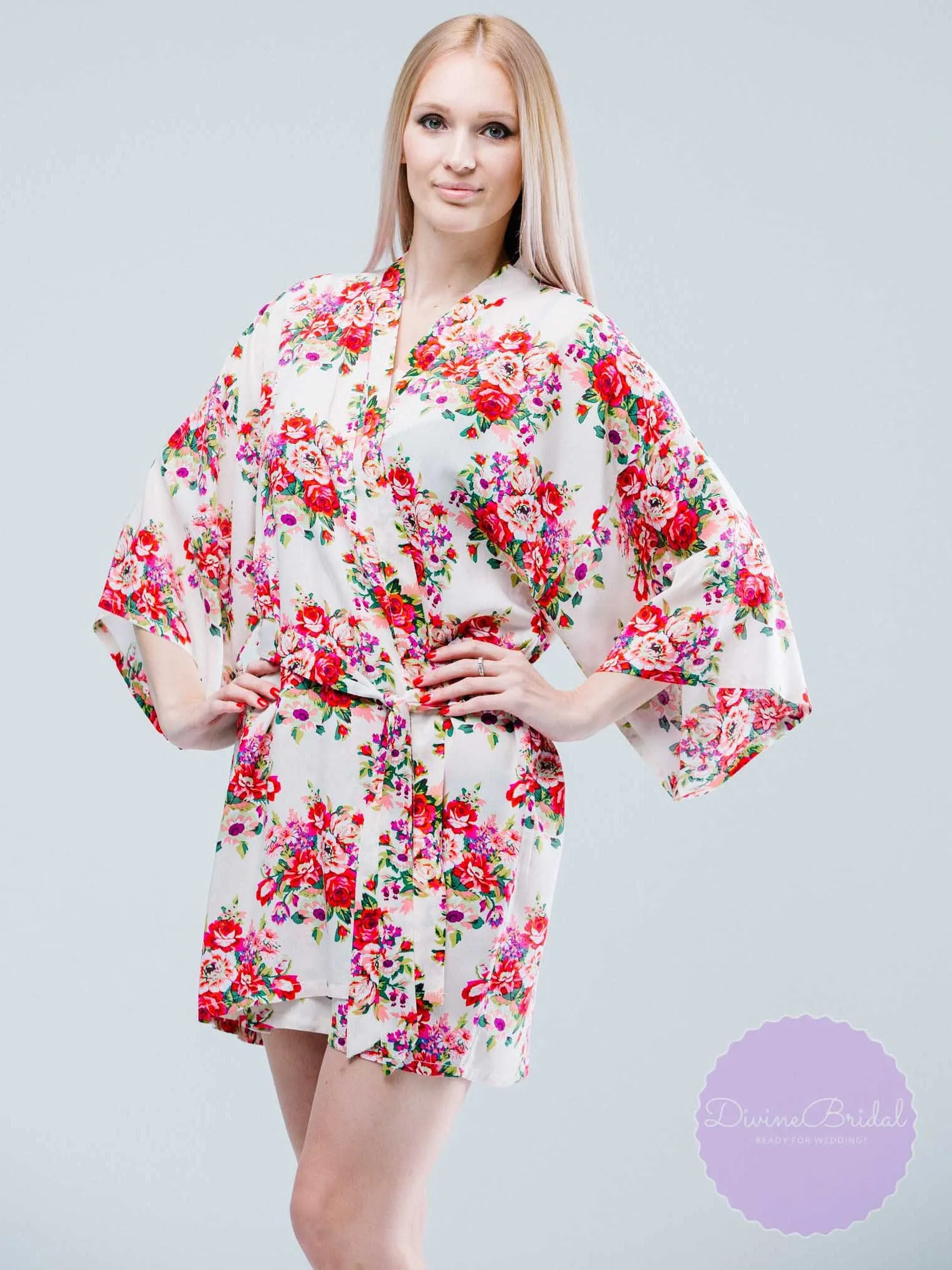 BRIDESMAID ROBES, 14 COLORS, Floral Robes, Bridesmaid Gift, Bridal Robe, Bridal Party Robes, Kimono, Wedding Robe, Discount for Multi Order