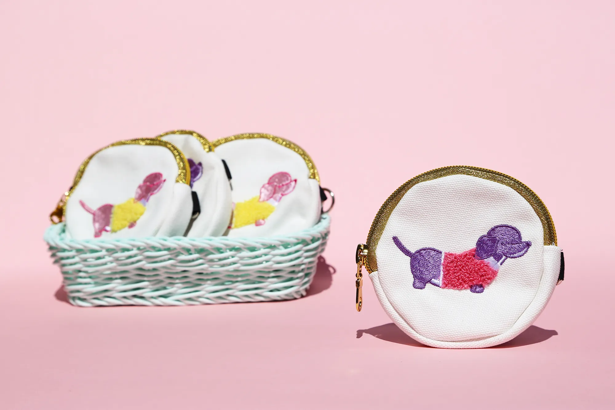 Bub rivers - embroidered coin purse
