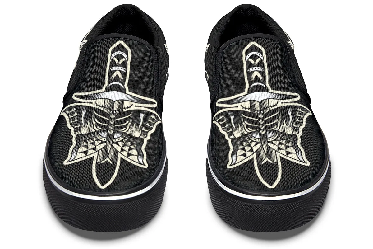 Butterfly Knife Slip On Shoes