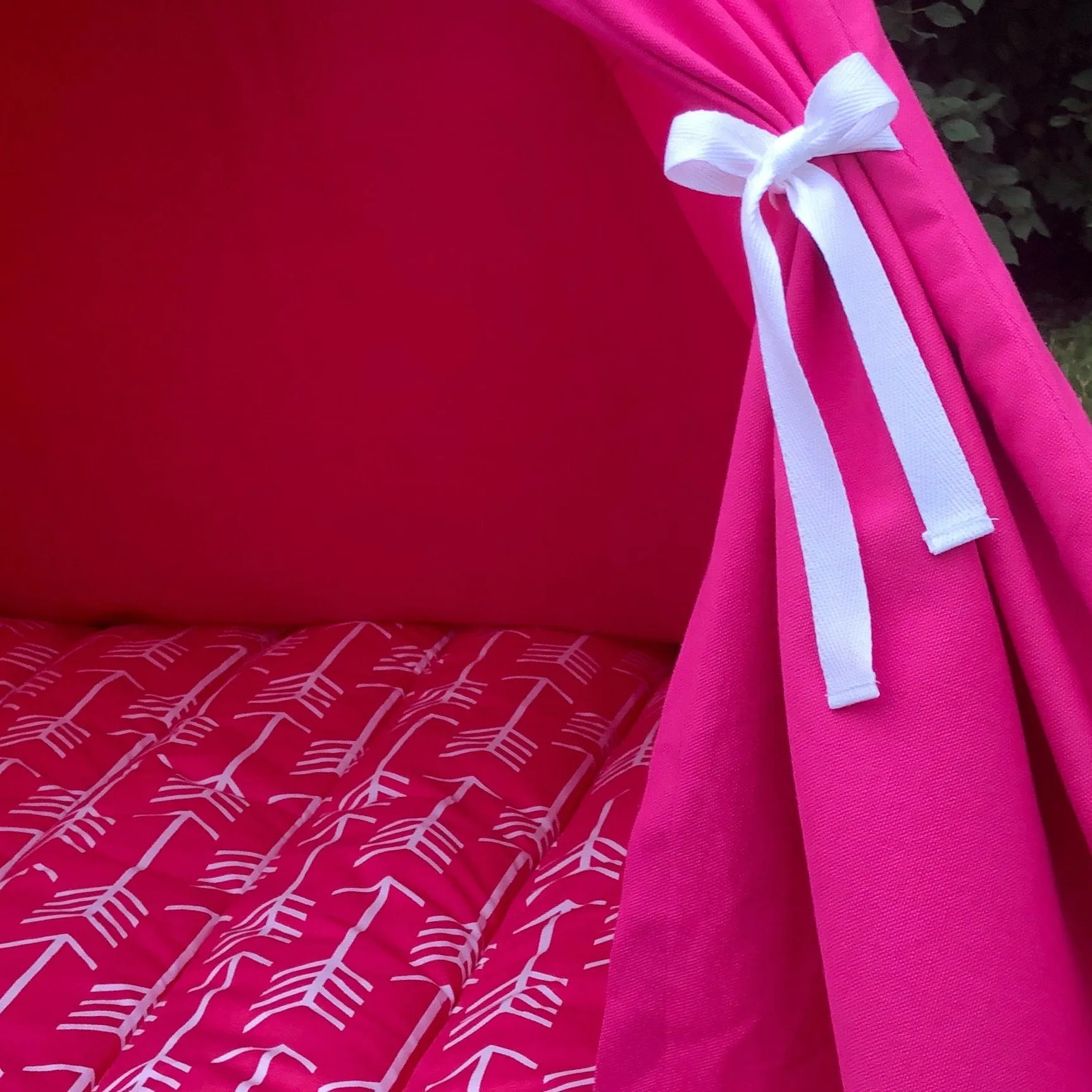 Canvas Kids Teepee Tent 14 COLORS, 5 Sizes, Includes Window, Ships FULLY ASSEMBLED