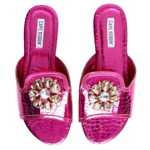 Cape Robbin Leela-10 Fuchsia Sandal Fuchsia