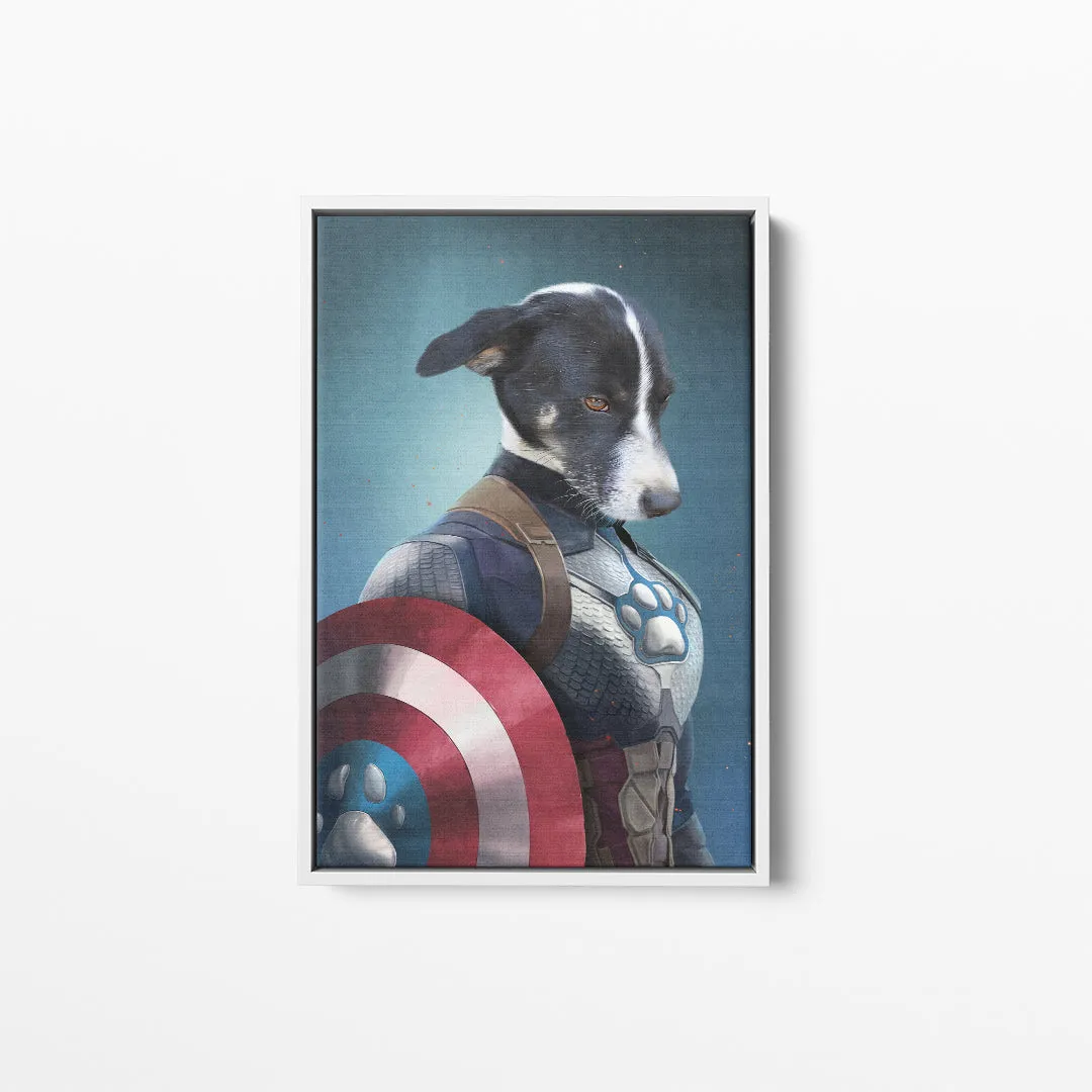 Captain Pawmerica - Custom Pet Canvas