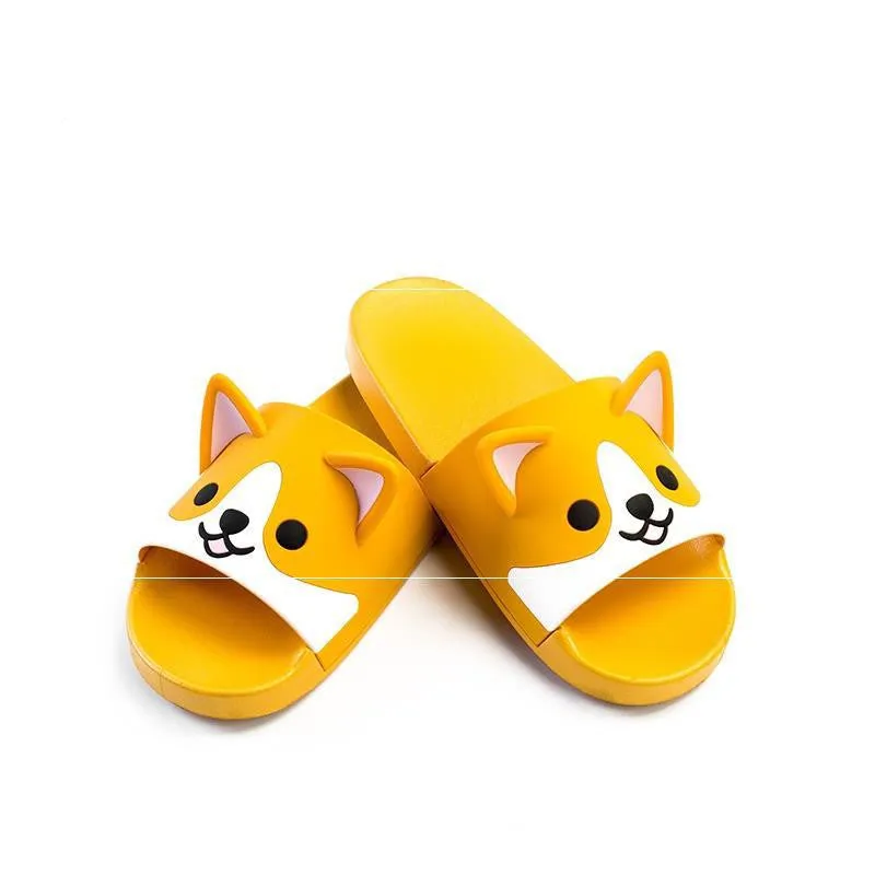 Cat Ear Slippers Non-slip Indoor Ins Household Sandals Cat Cute Shower Slippers