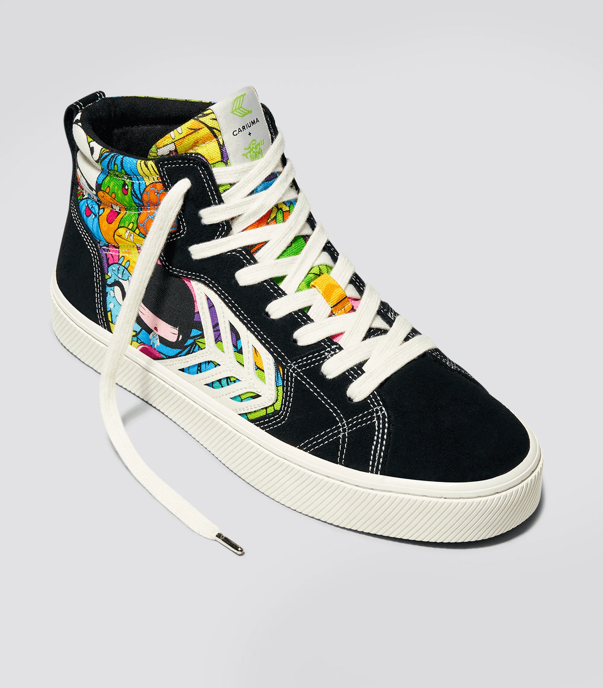 CATIBA PRO High Black Suede Toz Canvas Sneaker Men