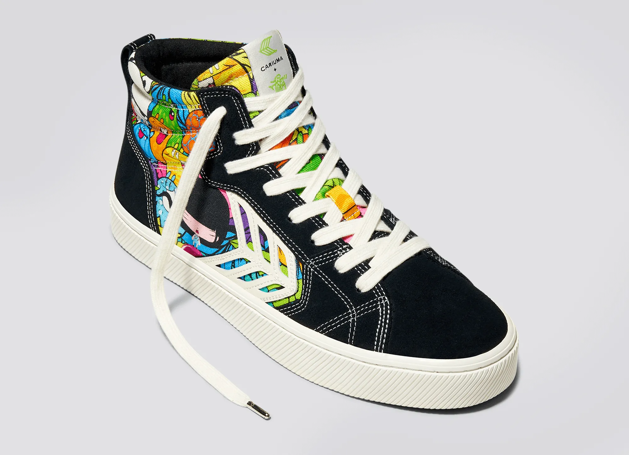 CATIBA PRO High Black Suede Toz Canvas Sneaker Men