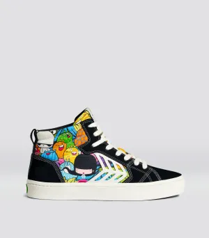 CATIBA PRO High Black Suede Toz Canvas Sneaker Men
