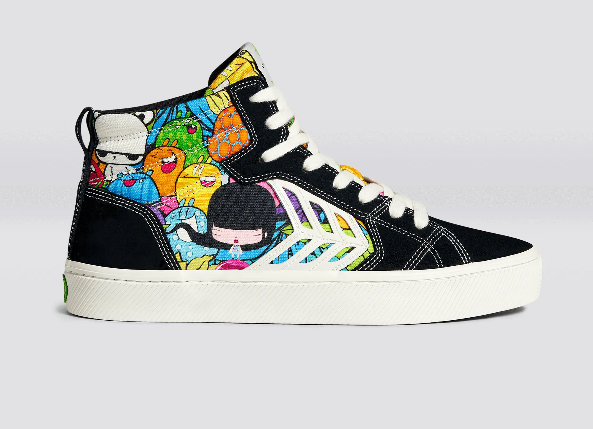 CATIBA PRO High Black Suede Toz Canvas Sneaker Men