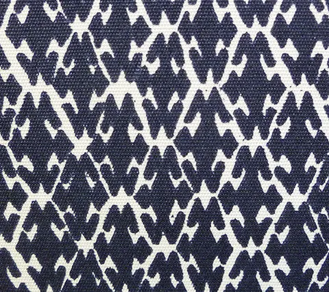 China Seas: Izmir on Suncloth - Custom Navy on White Suncloth (OUTDOOR)