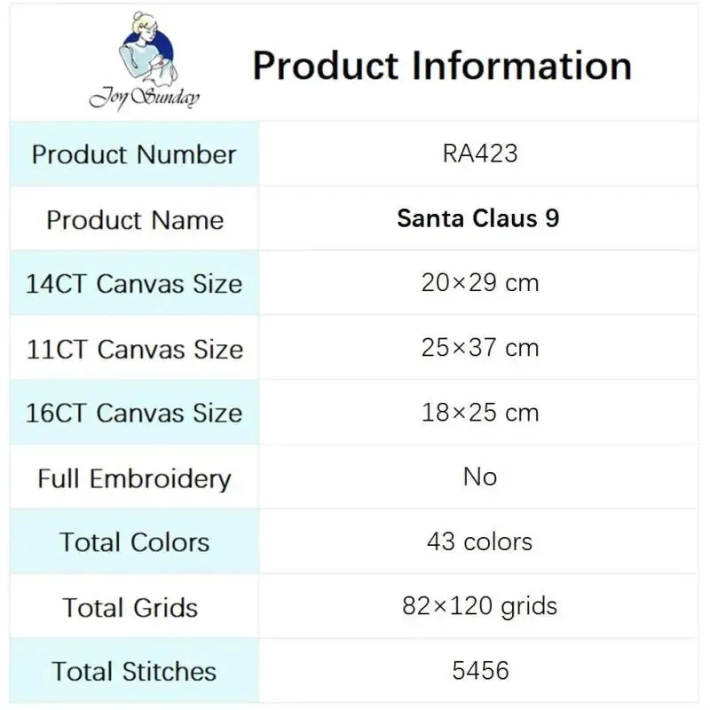 Christmas - Cross Stitch Embroidery Kits Santa Claus