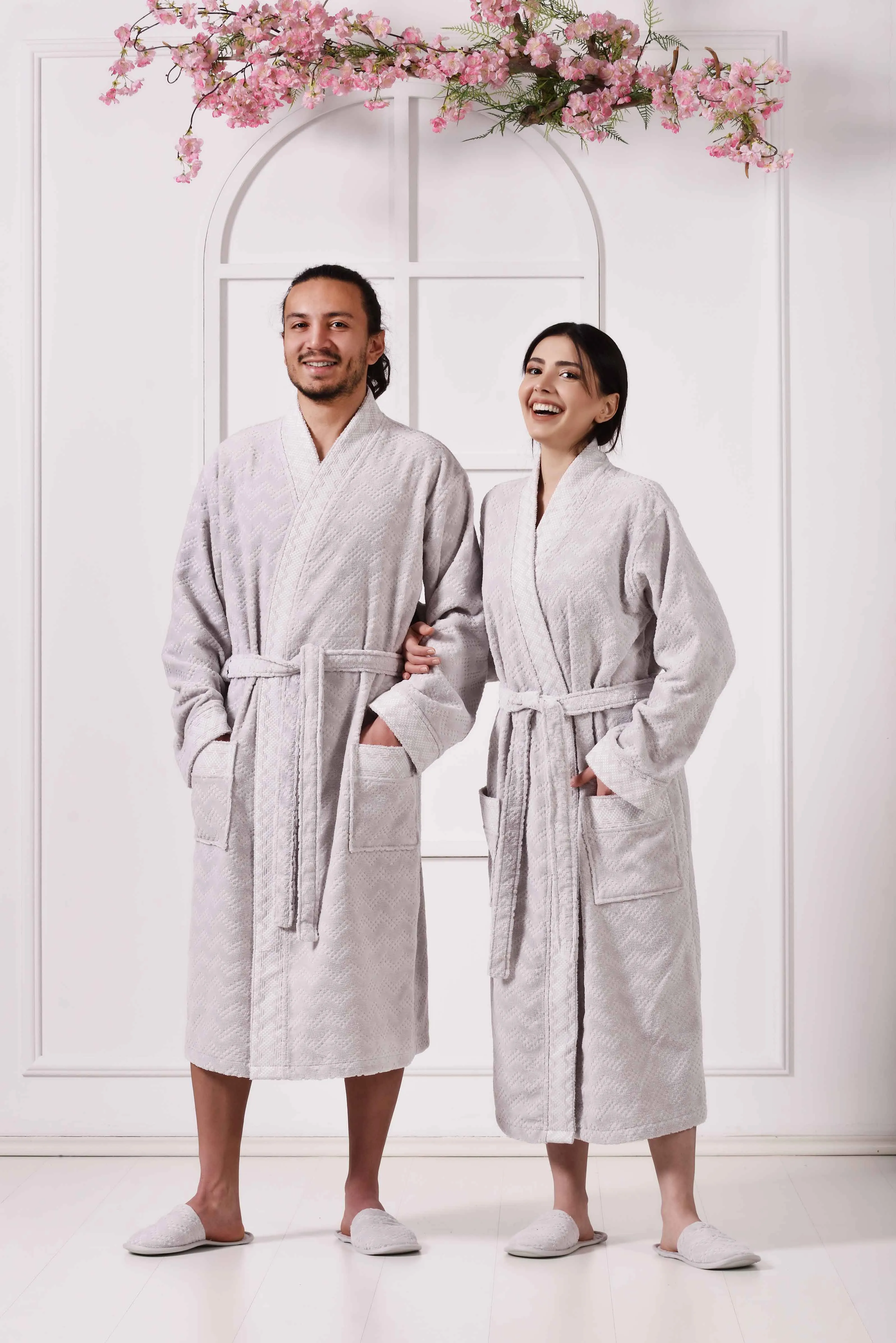 Clarence Collection Jacquard Velvet Bathrobe