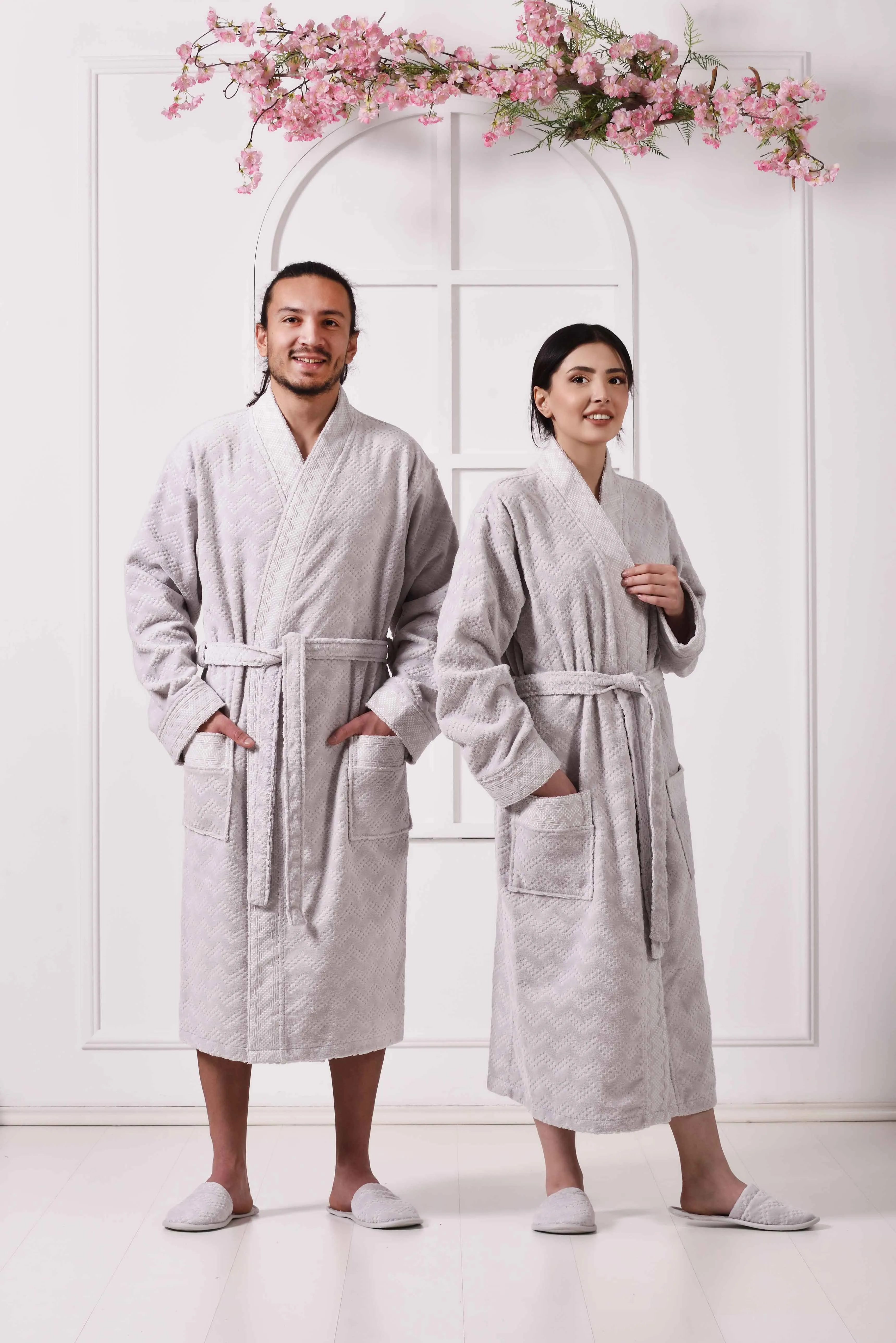 Clarence Collection Jacquard Velvet Bathrobe