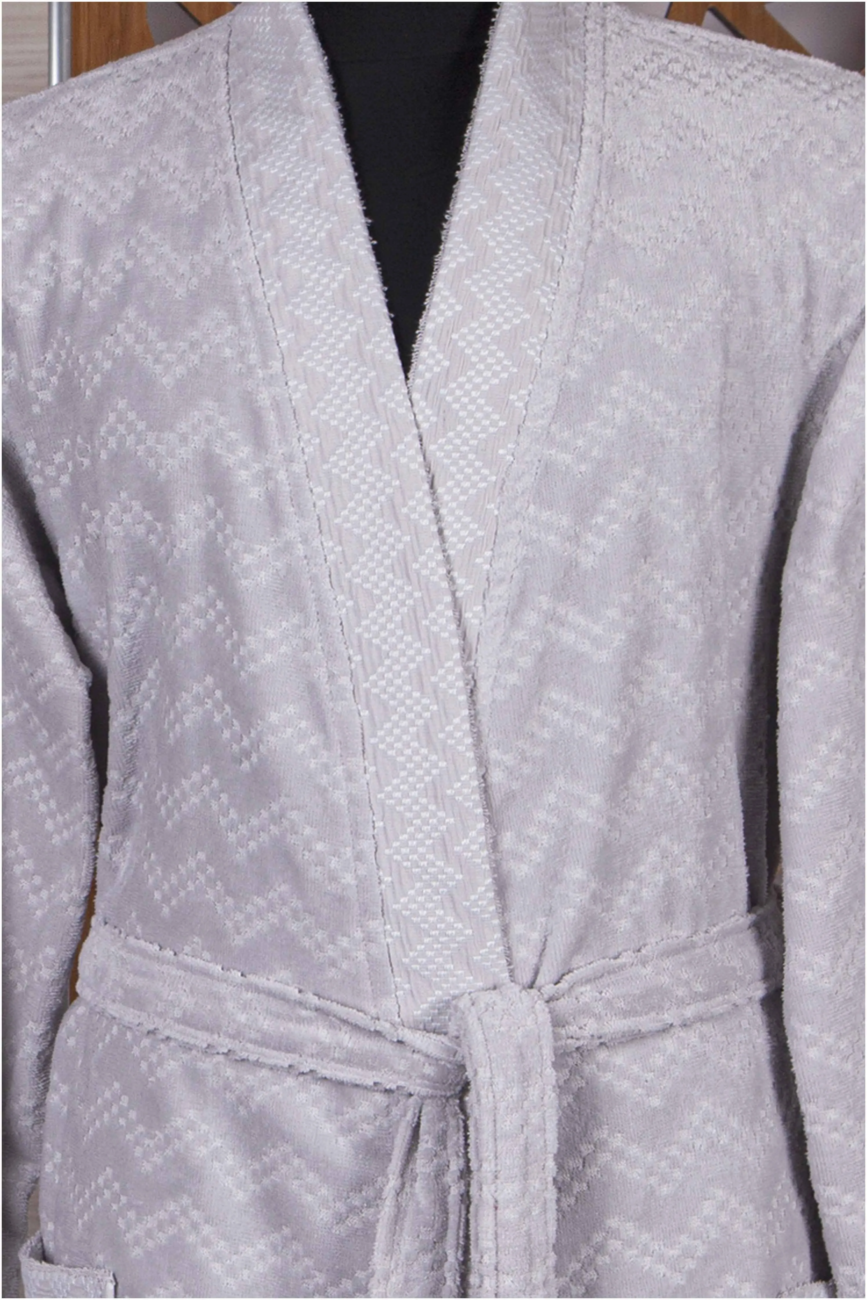 Clarence Collection Jacquard Velvet Bathrobe