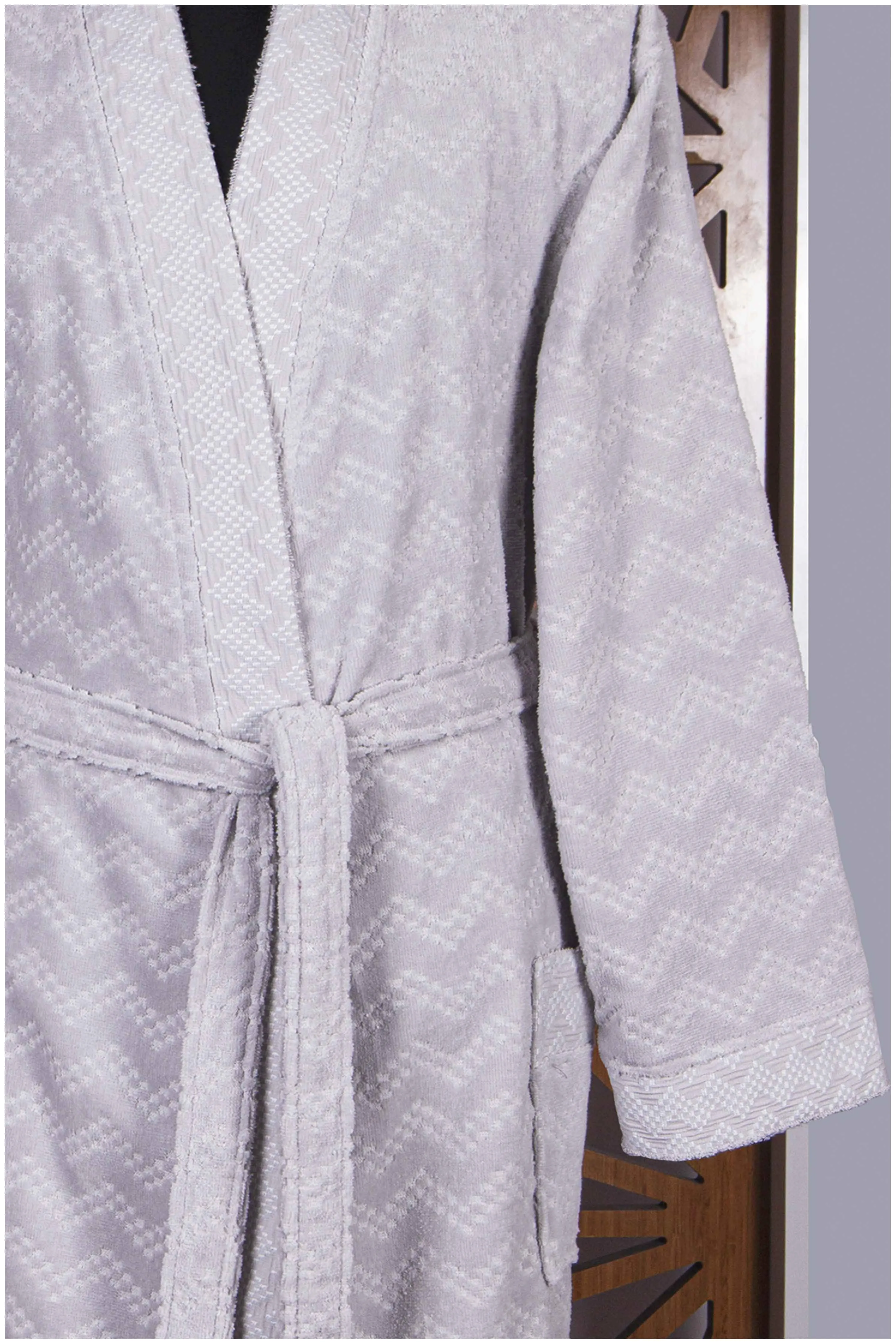 Clarence Collection Jacquard Velvet Bathrobe