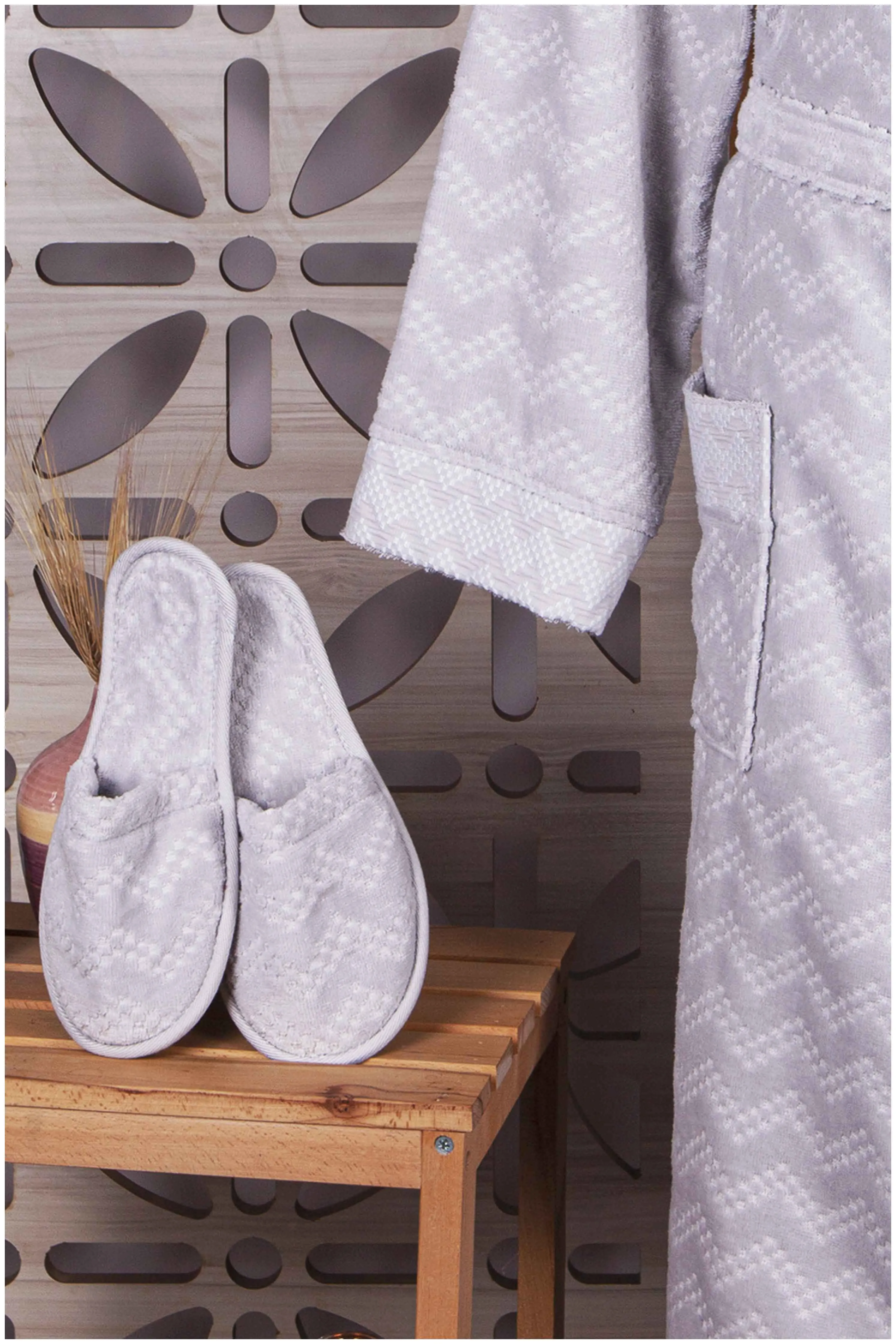 Clarence Collection Jacquard Velvet Bathrobe