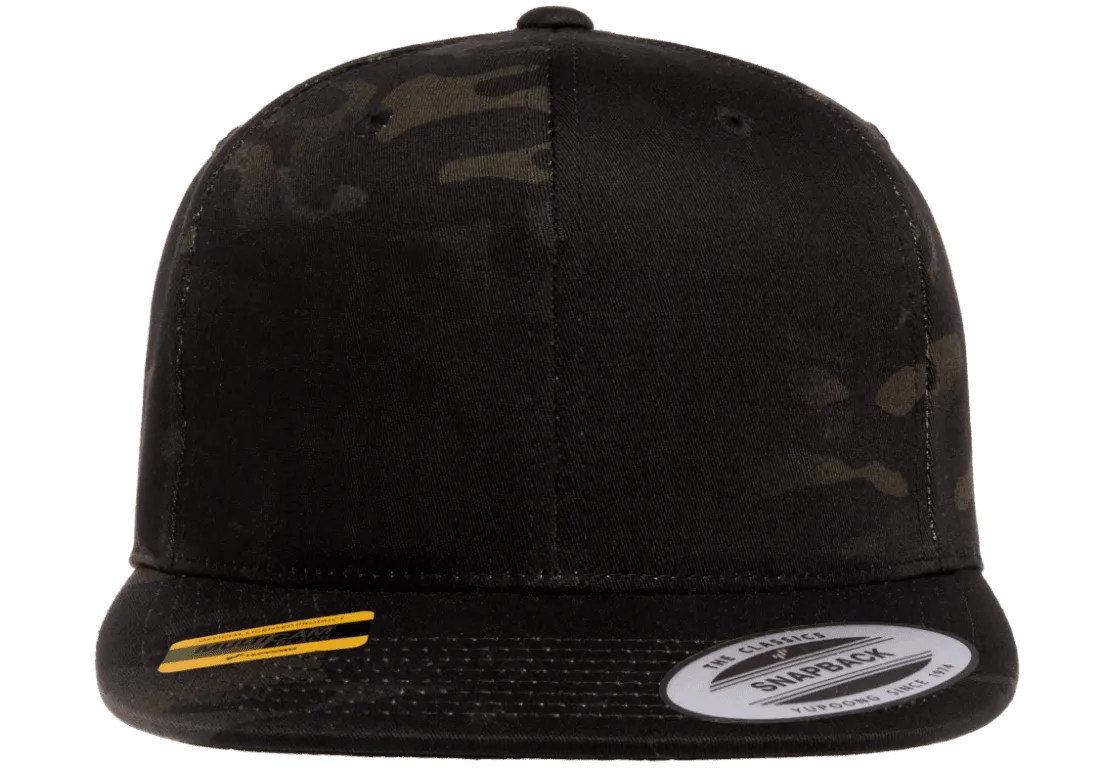Classics Blank Snapback Cap Multi-Camo Black