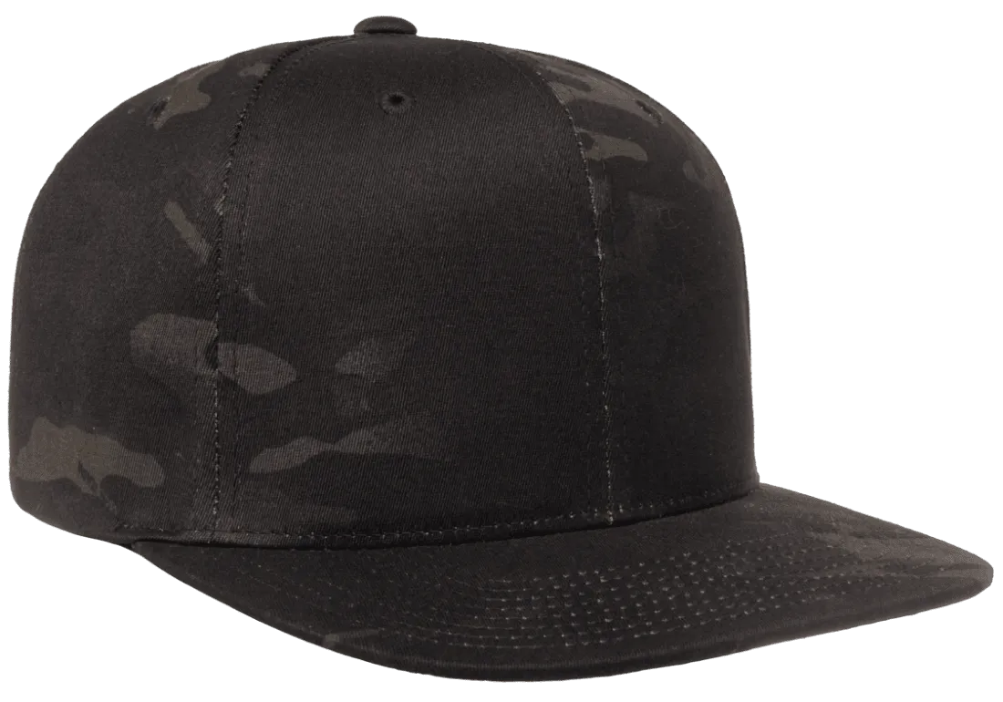 Classics Blank Snapback Cap Multi-Camo Black