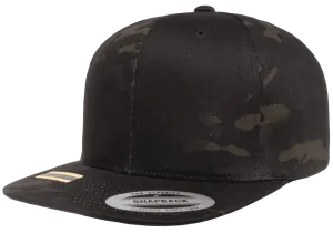Classics Blank Snapback Cap Multi-Camo Black