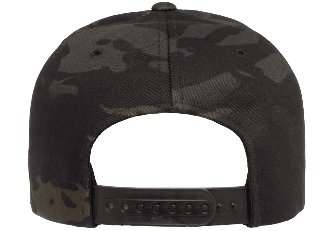 Classics Blank Snapback Cap Multi-Camo Black