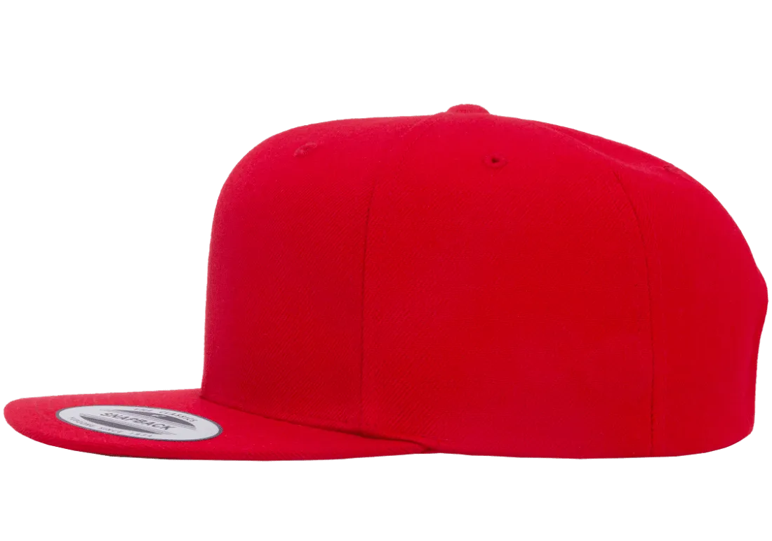 Classics Blank Snapback Cap Red