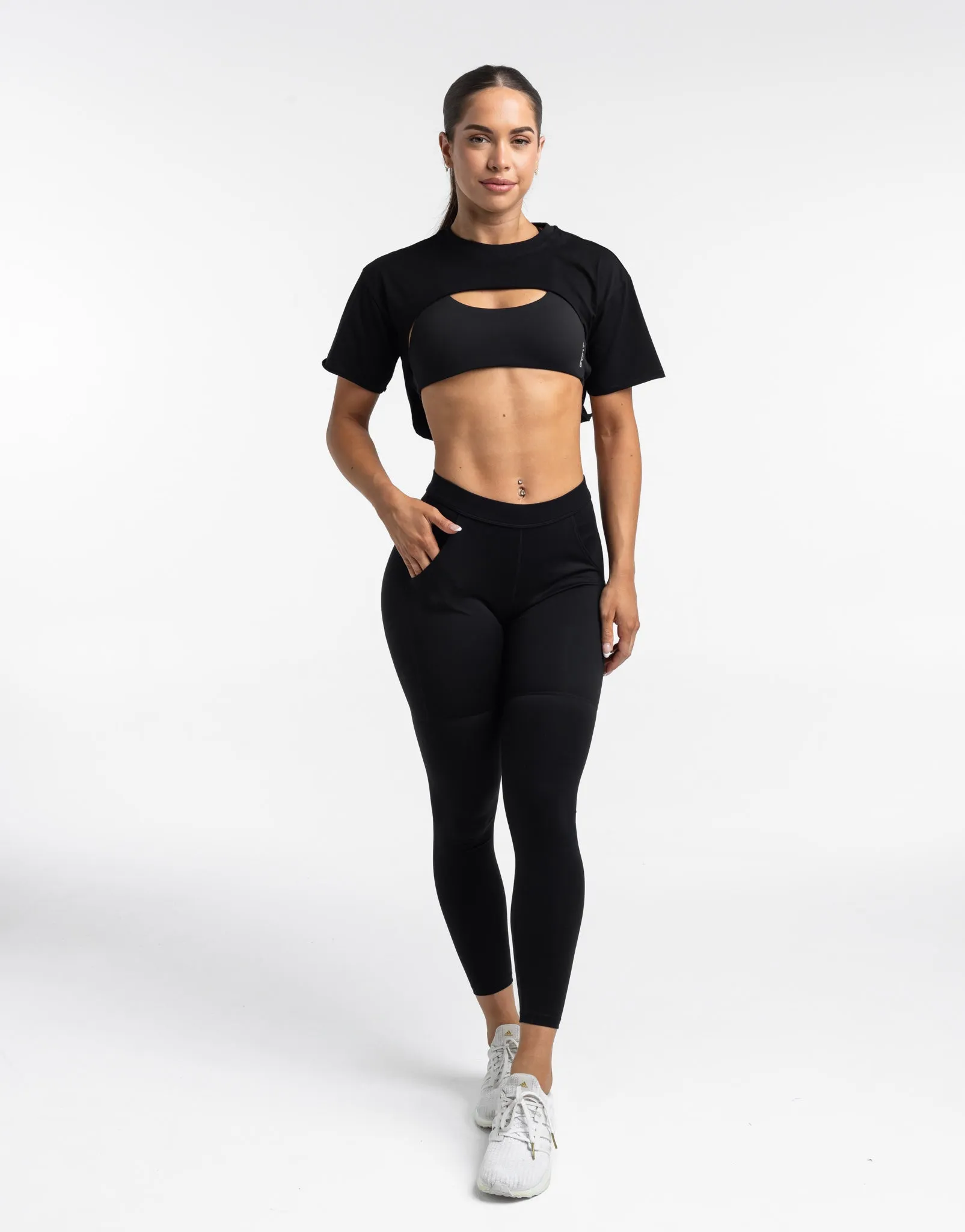 Colour Wave High T-Shirt - Black