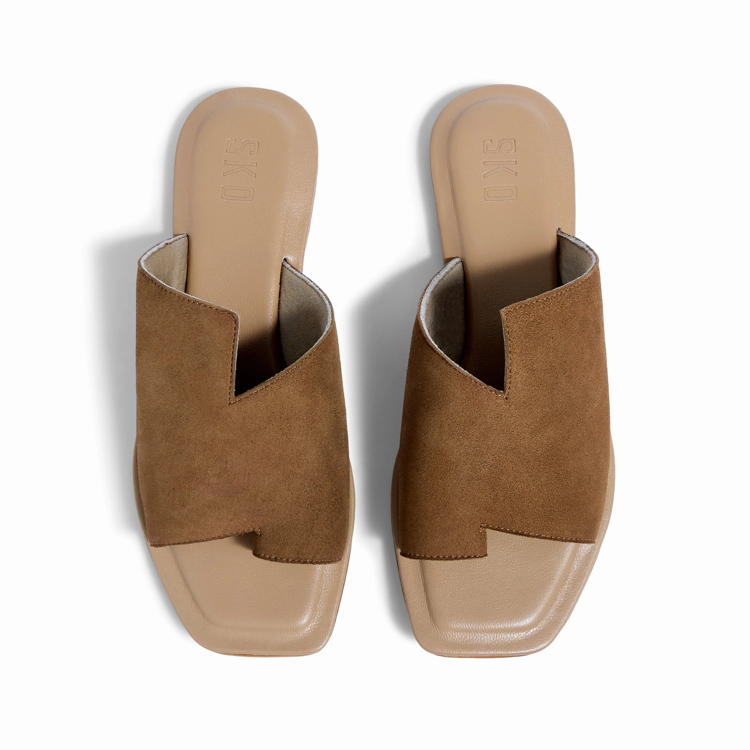 Corfu Tan Flat Sandals For Women