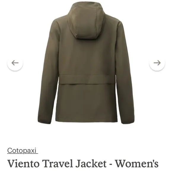 Cotopaxi Viento Travel Jacket - Women's size small lightweight