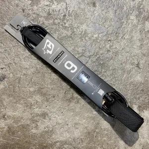 CREATURES OF LEISURE  RELIANCE LONGBOARD ANKLE LEASH 9'    BLACK