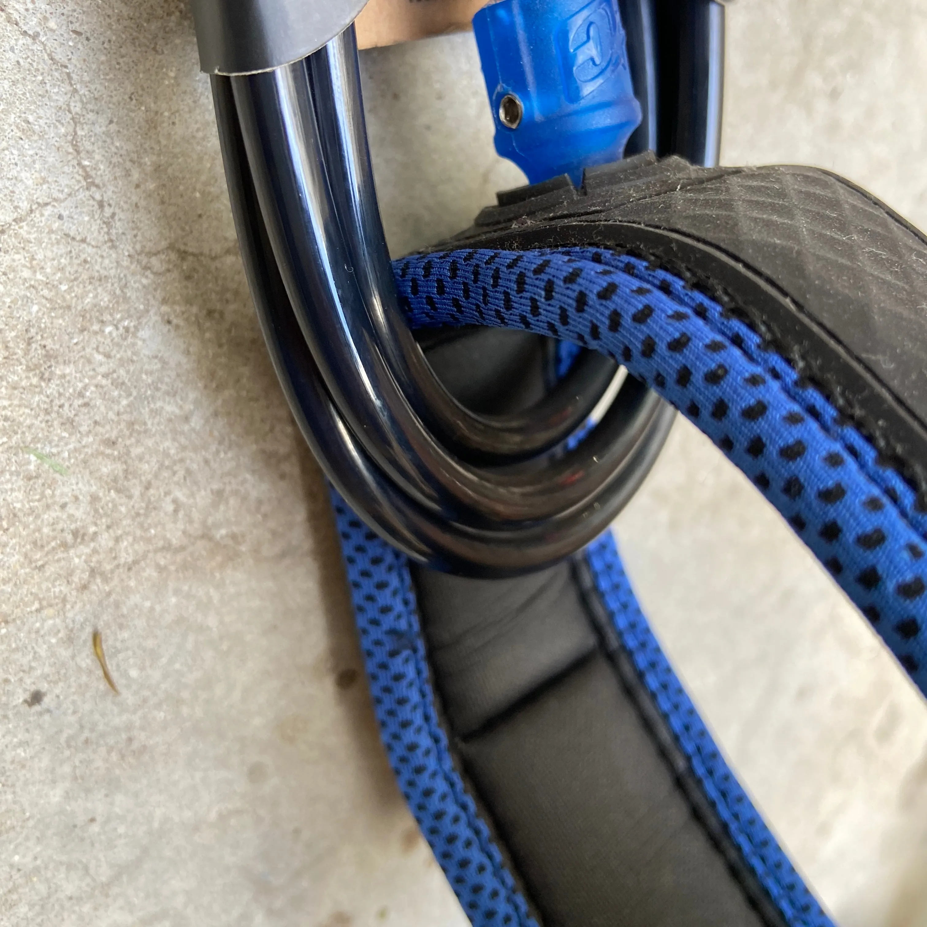 CREATURES OF LEISURE RELIANCE  LONGBOARD KNEE LEASH 9'   BLUE BLACK
