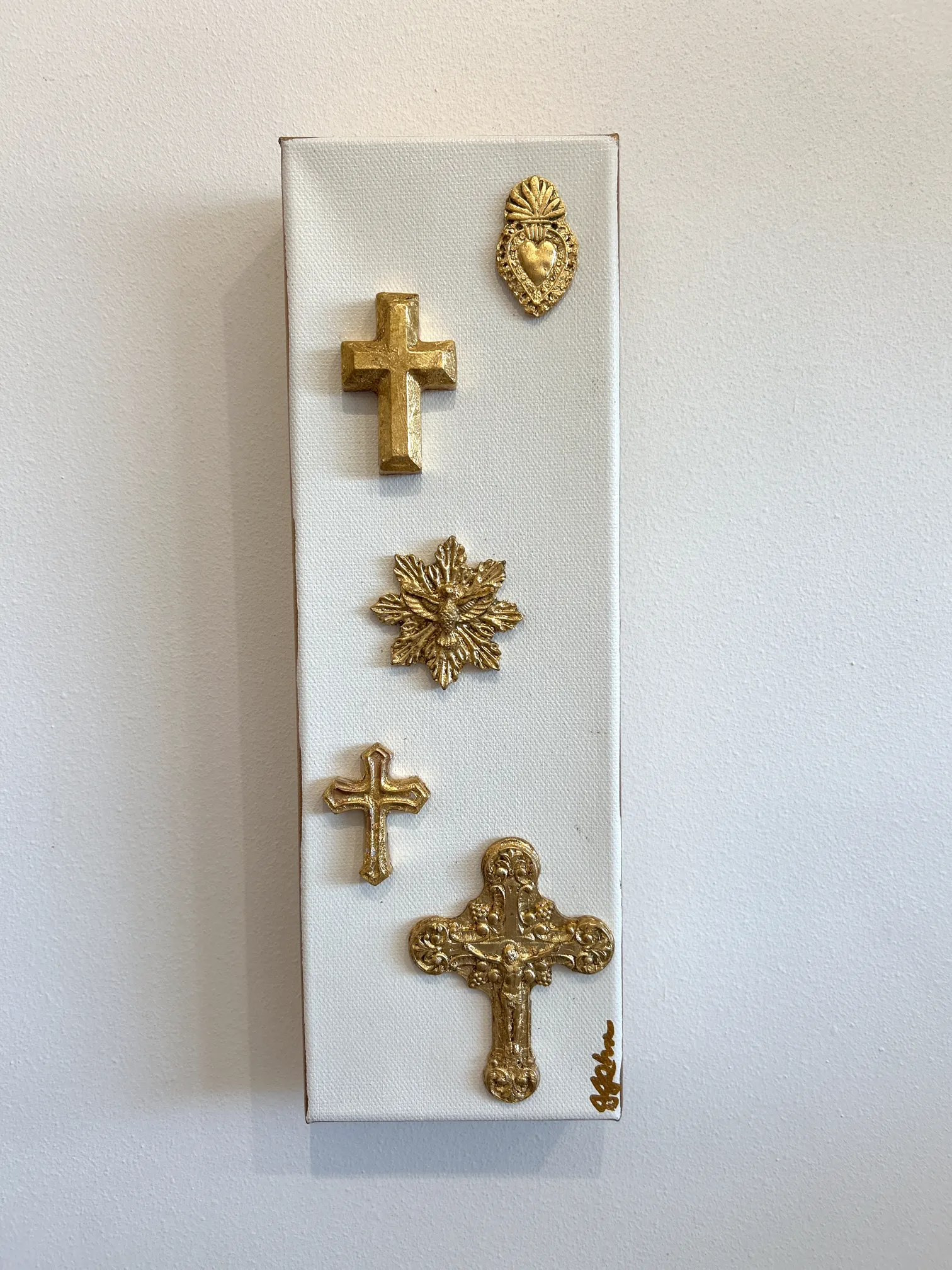 Crosses to Bear 4"x12" Canvas
