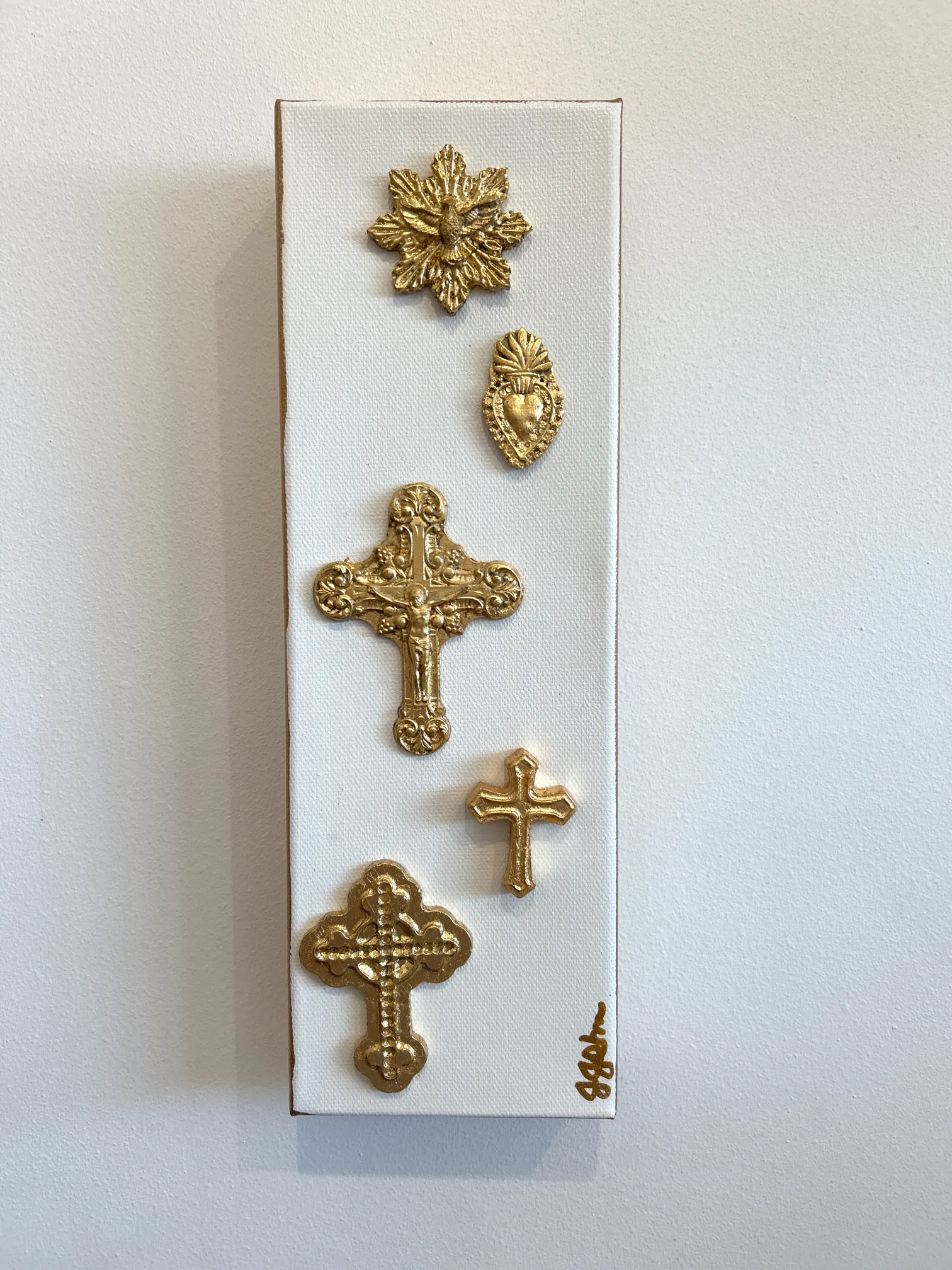Crosses to Bear 4"x12" Canvas