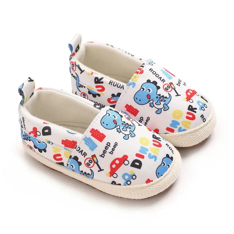 Cute Baby Slip-On Shoes for Boys & Girls – Soft Cotton Crib Shoes